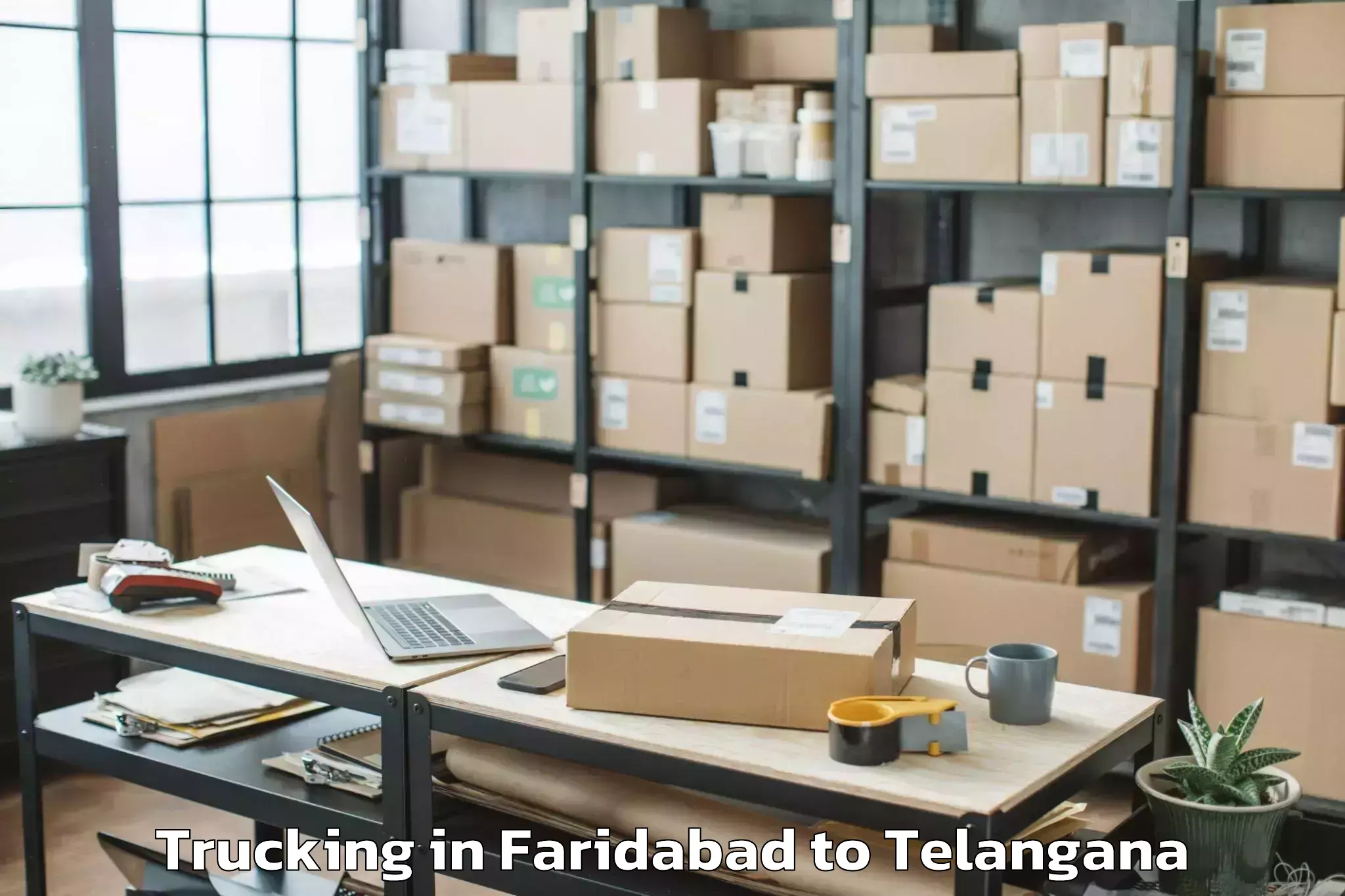 Leading Faridabad to Velgatoor Trucking Provider